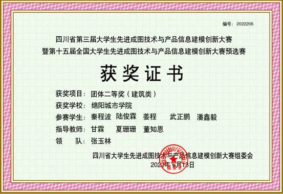 团体三等奖(建筑)